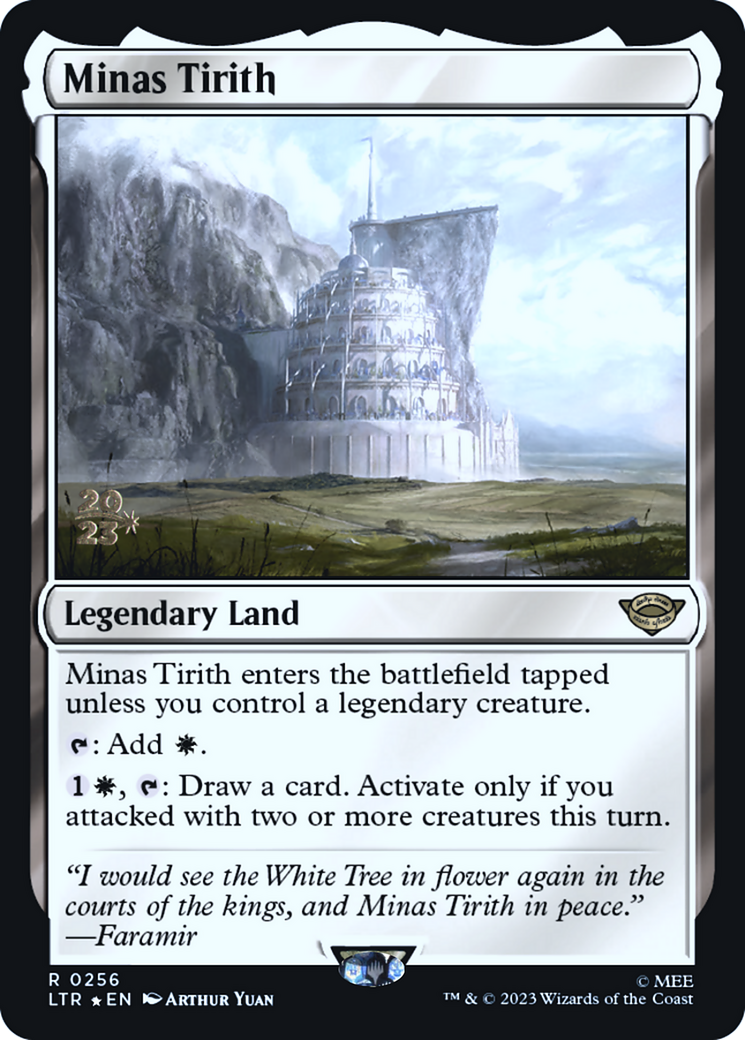 Minas Tirith (PRE-256) [Tales of Middle-earth Promos] Foil MTG Single Wizards of the Coast