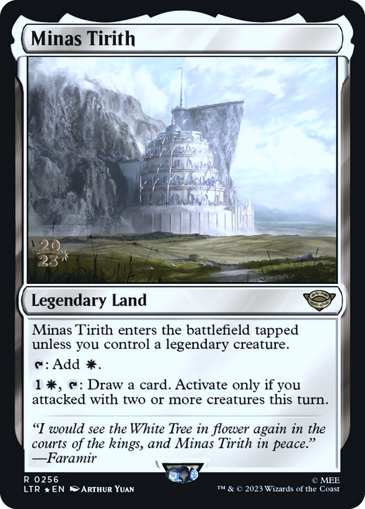 Minas Tirith (PRE-256) [Tales of Middle-earth Promos] Foil MTG Single Wizards of the Coast