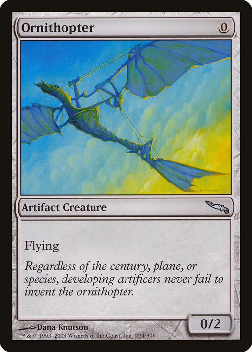 Ornithopter (MRD-224) [Mirrodin] MTG Single Wizards of the Coast