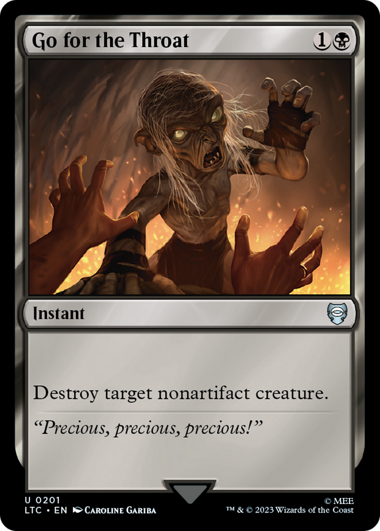 Go for the Throat (LTC-201) [Tales of Middle-earth Commander] MTG Single Wizards of the Coast