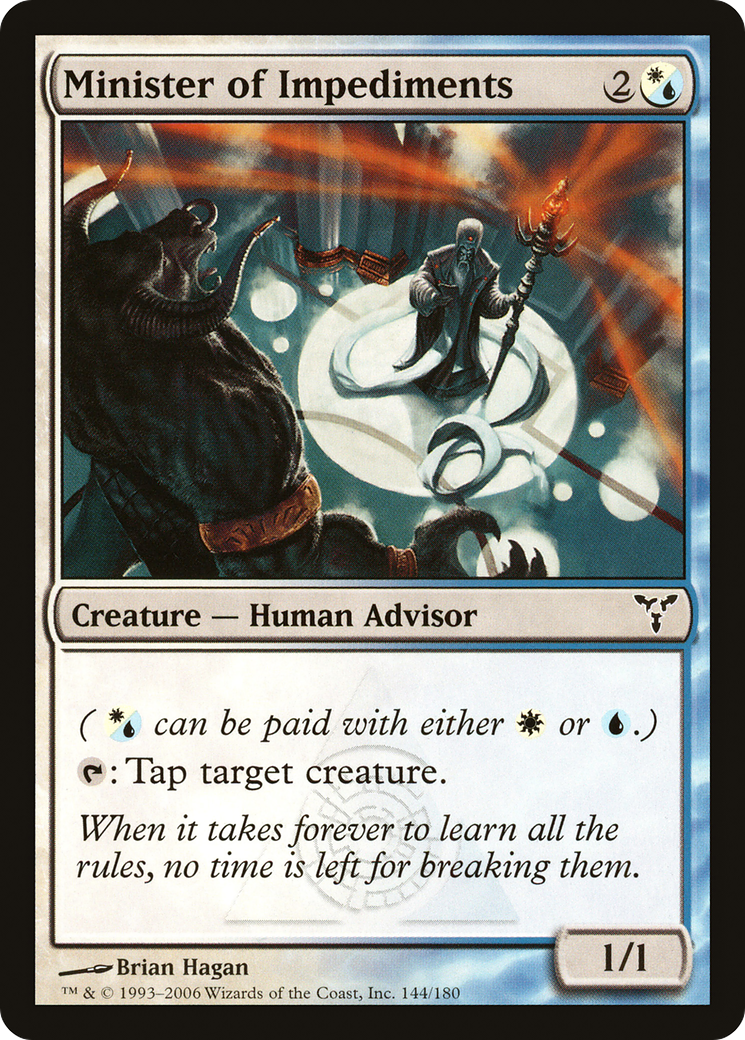 Minister of Impediments (DIS-144) [Dissension] MTG Single Wizards of the Coast