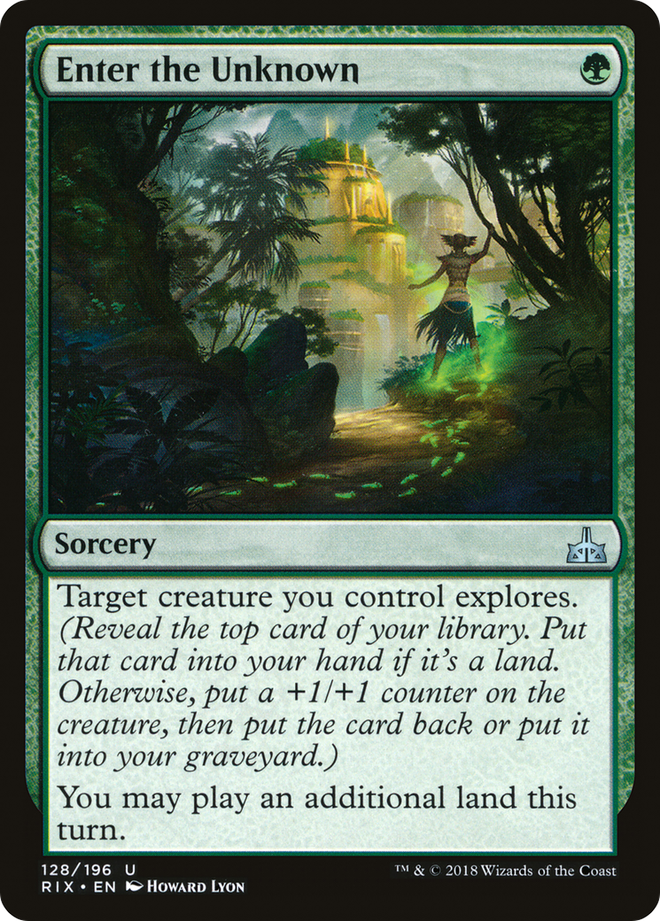 Enter the Unknown (RIX-128) [Rivals of Ixalan] Foil MTG Single Wizards of the Coast