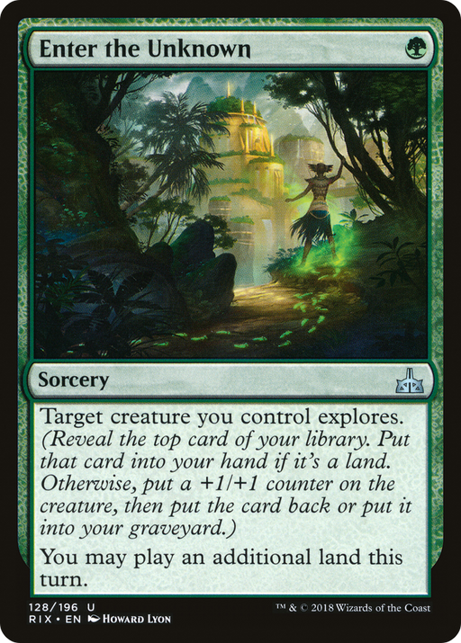 Enter the Unknown (RIX-128) [Rivals of Ixalan] Foil MTG Single Wizards of the Coast