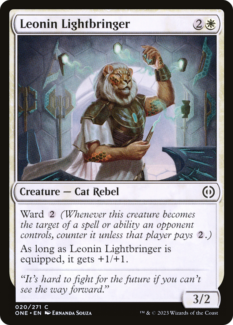 Leonin Lightbringer (ONE-020) [Phyrexia: All Will Be One] MTG Single Wizards of the Coast