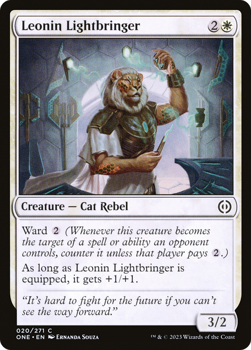 Leonin Lightbringer (ONE-020) [Phyrexia: All Will Be One] MTG Single Wizards of the Coast