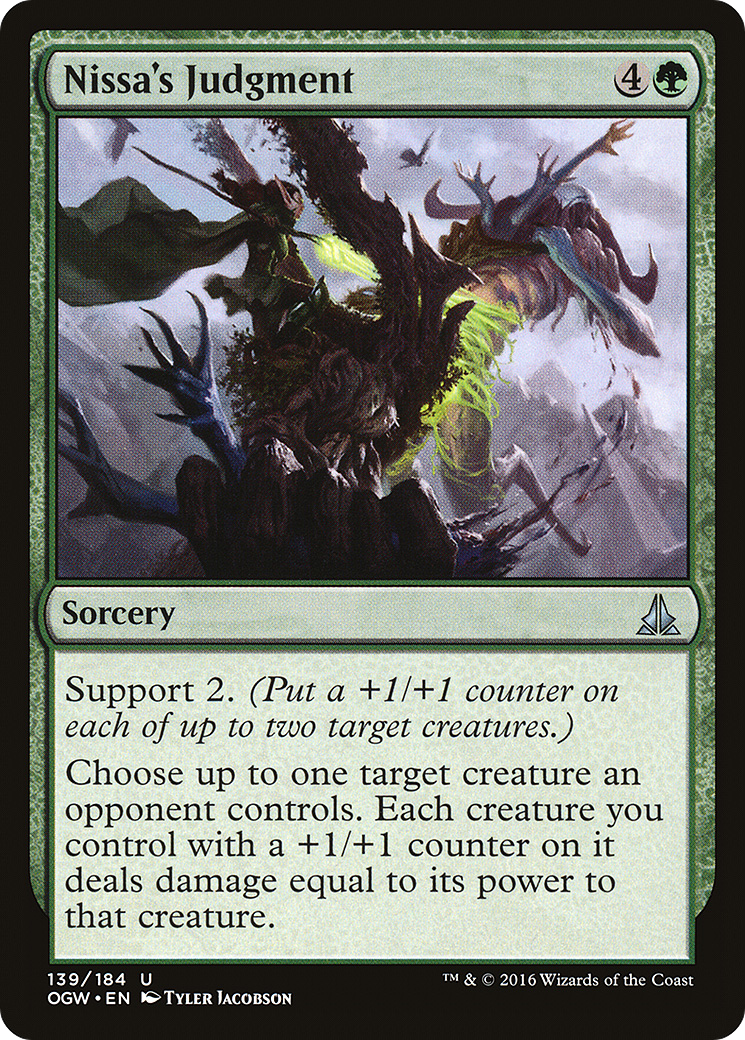 Nissa's Judgment (OGW-139) [Oath of the Gatewatch] MTG Single Wizards of the Coast