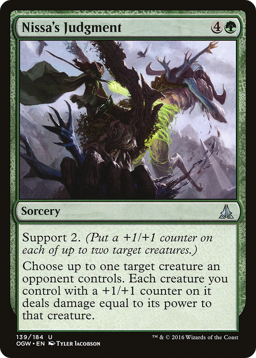 Nissa's Judgment (OGW-139) [Oath of the Gatewatch] MTG Single Wizards of the Coast