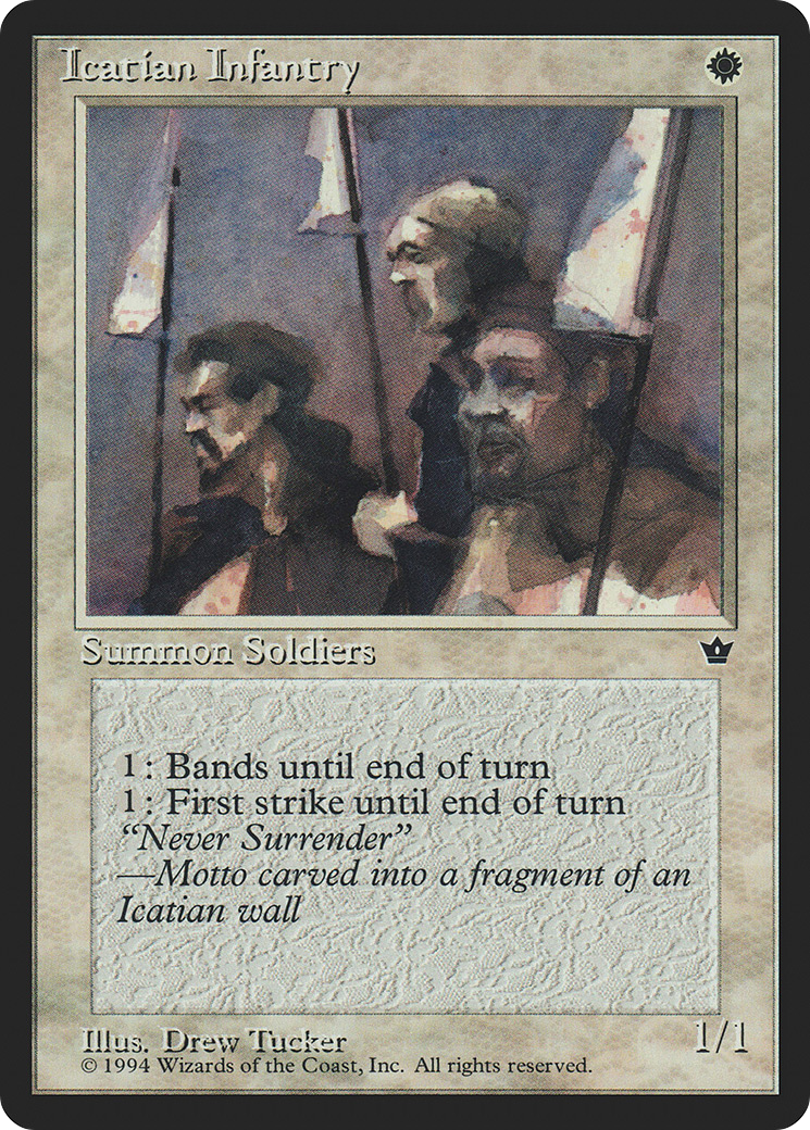Icatian Infantry (FEM-07D) [Fallen Empires] MTG Single Wizards of the Coast