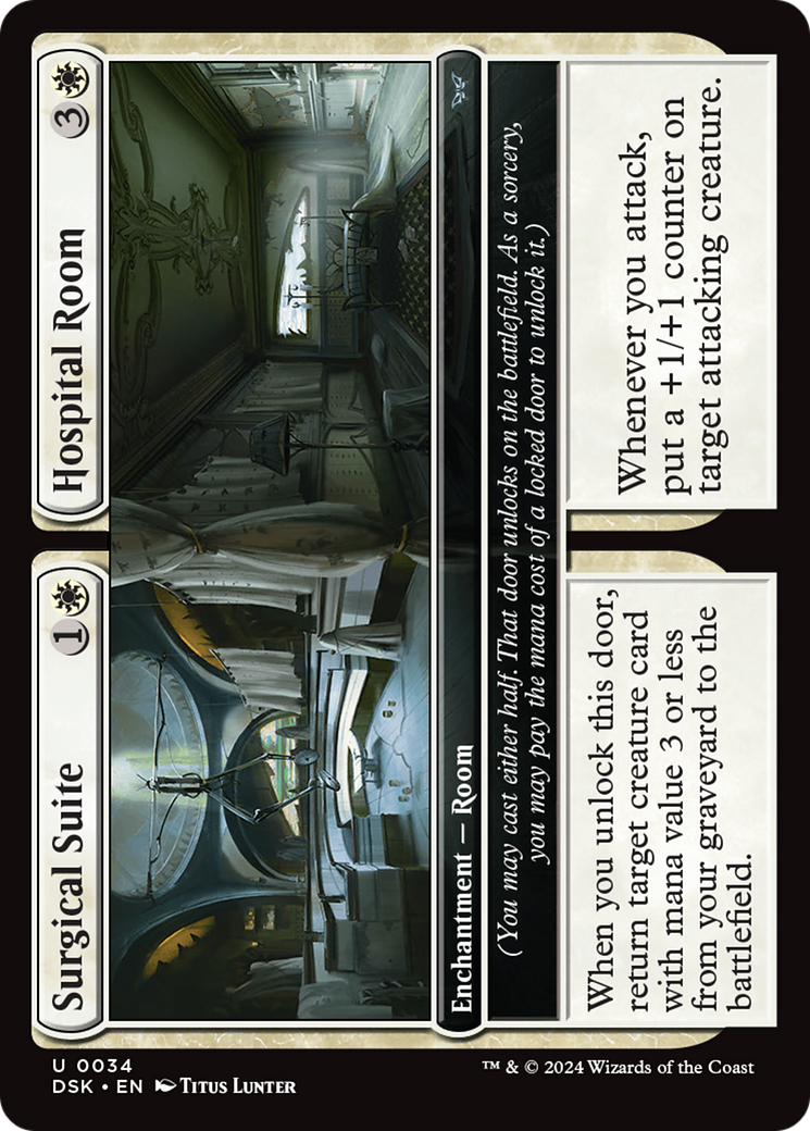 Surgical Suite // Hospital Room (DSK-034) [Duskmourn: House of Horror] Foil MTG Single Wizards of the Coast