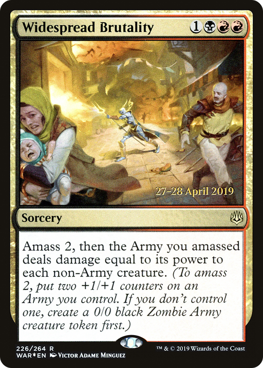 Widespread Brutality (PRE-226) [War of the Spark Promos] Foil MTG Single Wizards of the Coast