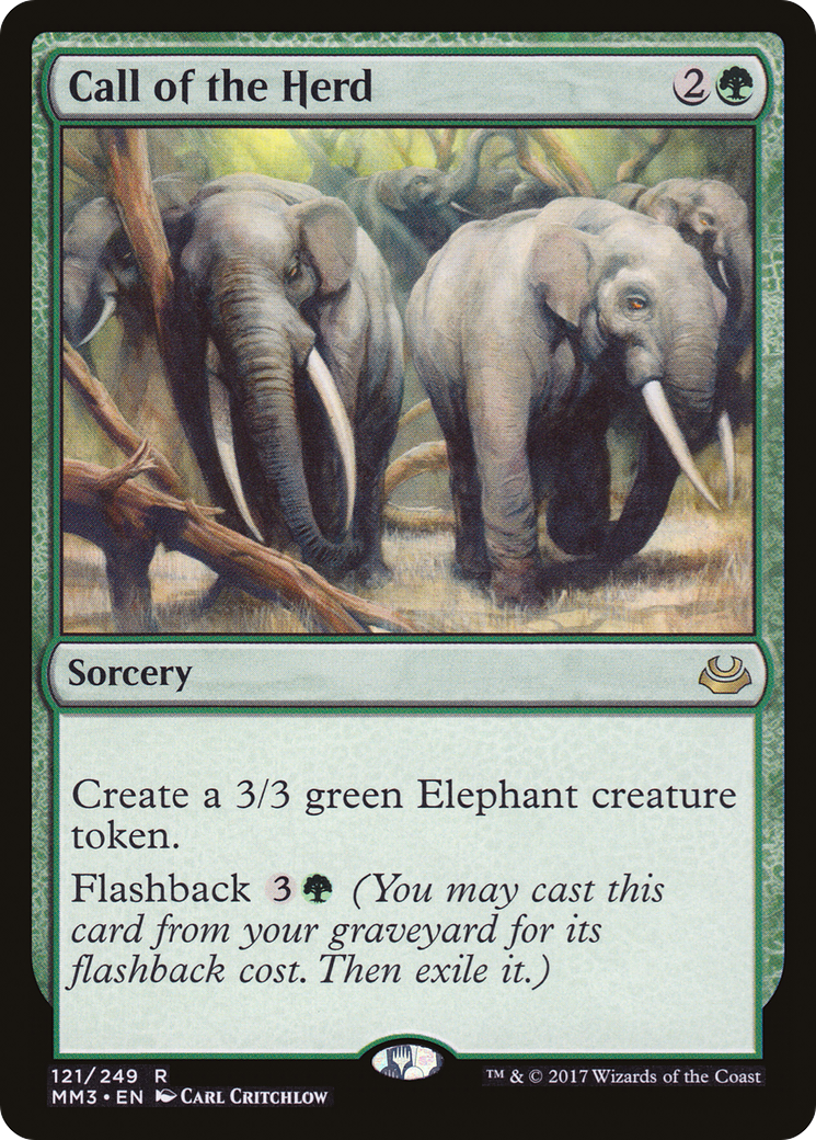 Call of the Herd (MM3-121) [Modern Masters 2017] MTG Single Wizards of the Coast