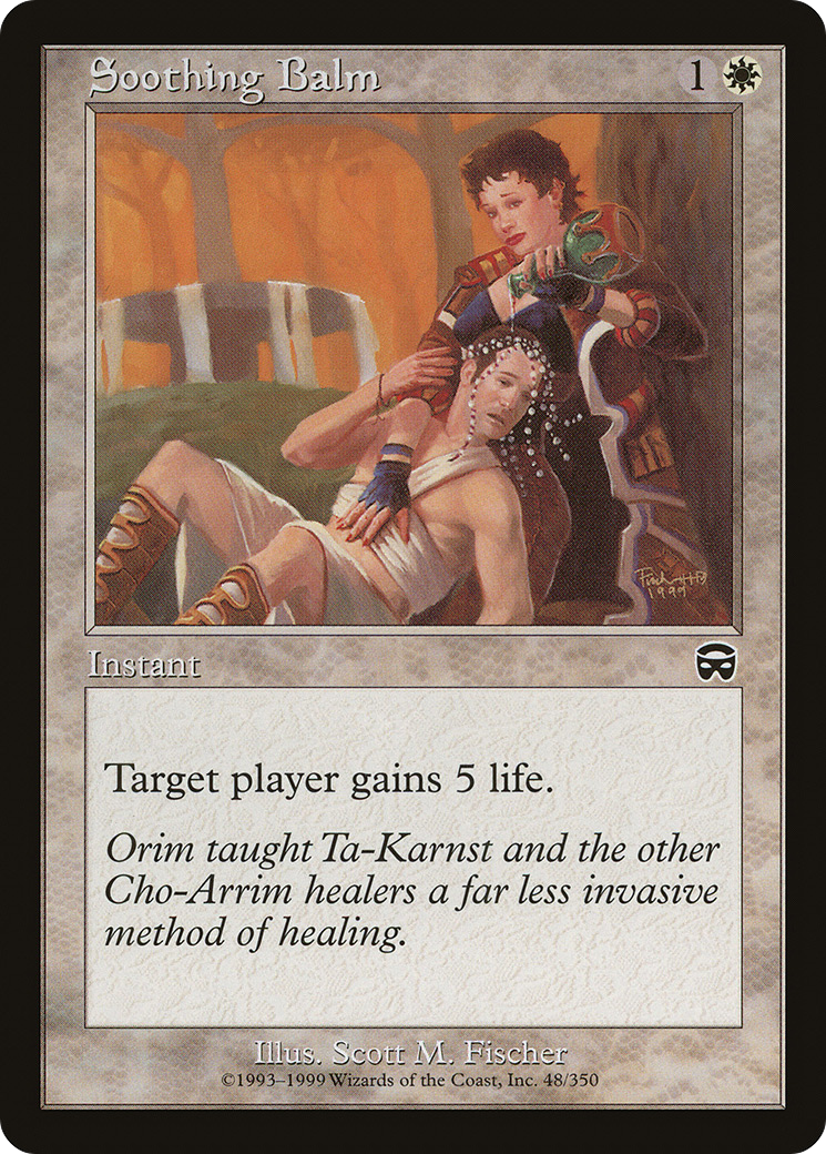 Soothing Balm (MMQ-048) [Mercadian Masques] MTG Single Wizards of the Coast