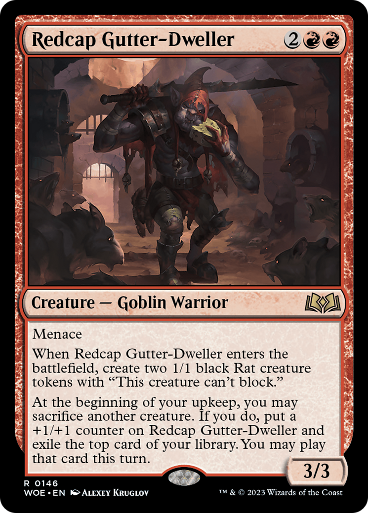 Redcap Gutter-Dweller (WOE-146) [Wilds of Eldraine] MTG Single Wizards of the Coast