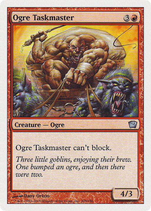 Ogre Taskmaster (9ED-205) [9th Edition] Foil MTG Single Wizards of the Coast