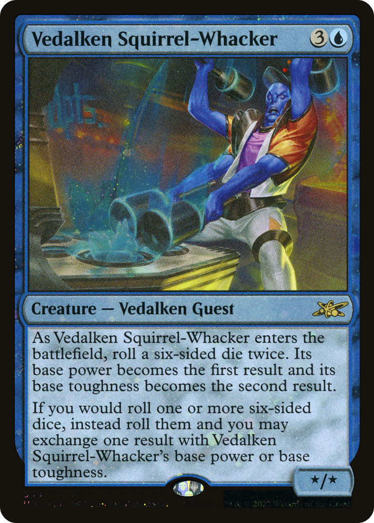 Vedalken Squirrel-Whacker (Galaxy Foil) (UNF-349) [Unfinity] Foil MTG Single Wizards of the Coast