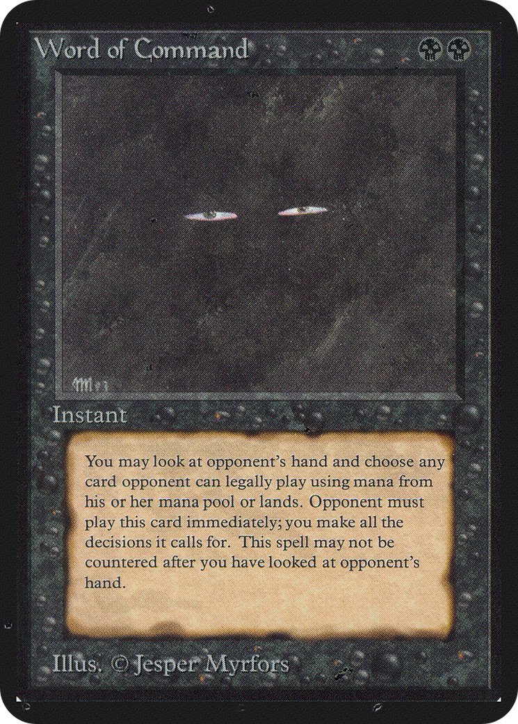 Word of Command (LEA-136) [Oldschool] Limited Edition Alpha MTG Single Wizards of the Coast