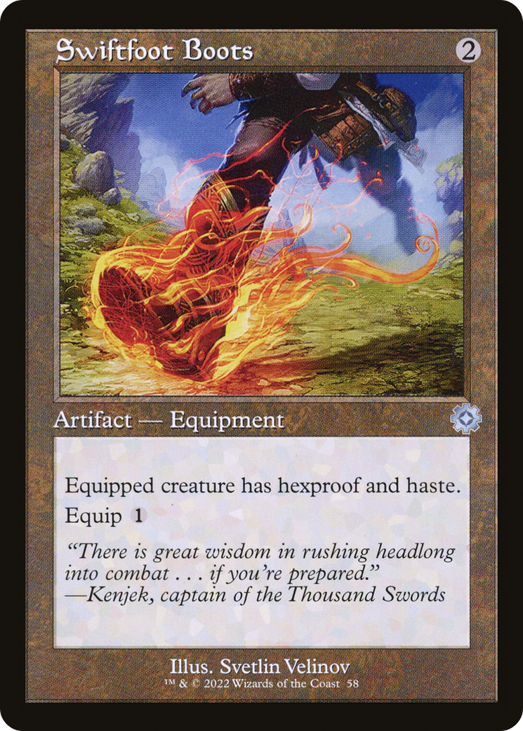Swiftfoot Boots (BRR-058) [The Brothers' War Retro Artifacts] Foil MTG Single Wizards of the Coast