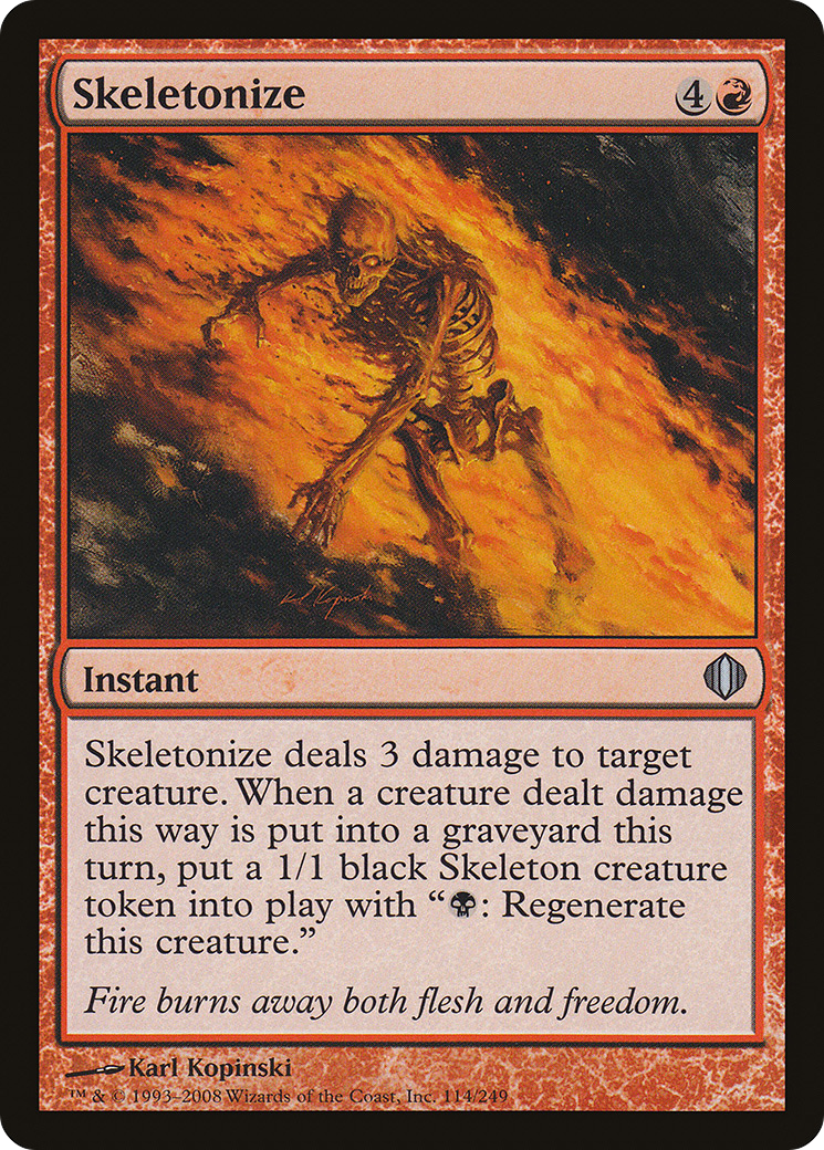 Skeletonize (ALA-114) [Shards of Alara] MTG Single Wizards of the Coast