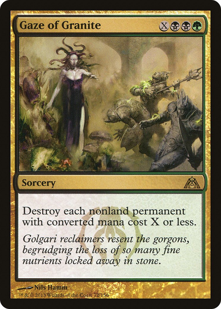 Gaze of Granite (DGM-072) [Dragon's Maze] MTG Single Wizards of the Coast