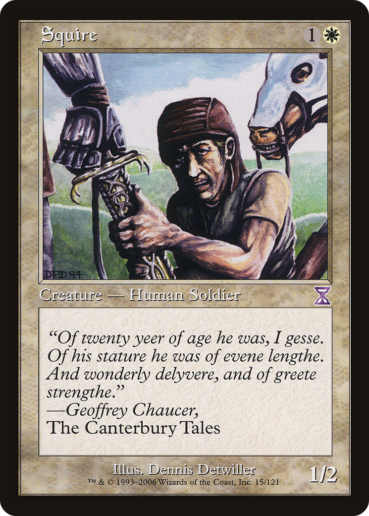 Squire (TSB-015) [Time Spiral Timeshifted] Foil MTG Single Wizards of the Coast