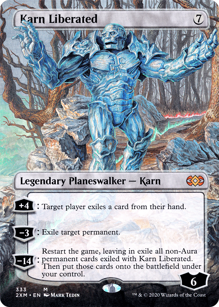 Karn Liberated (2XM-333) [Double Masters] (Borderless) MTG Single Wizards of the Coast