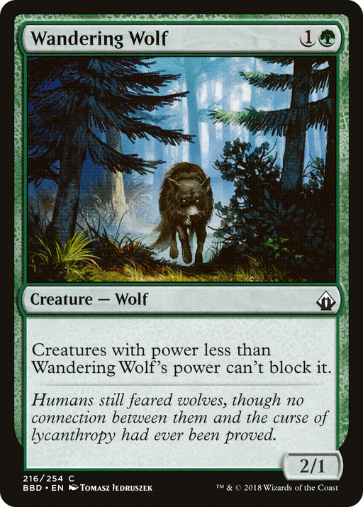 Wandering Wolf (BBD-216) [Battlebond] Foil MTG Single Wizards of the Coast