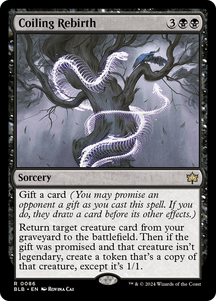 Coiling Rebirth (BLB-086) [Bloomburrow] Foil MTG Single Wizards of the Coast