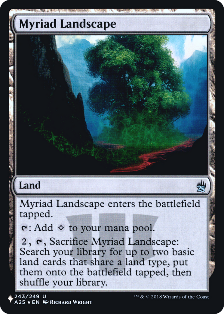 Myriad Landscape (LIST-A25-243) [Mystery Booster] The List Foil MTG Single Wizards of the Coast