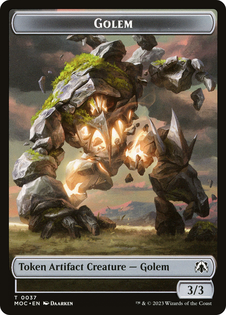 Golem (TMOC-037) [Tokens] March of the Machine Commander Tokens MTG Single Wizards of the Coast