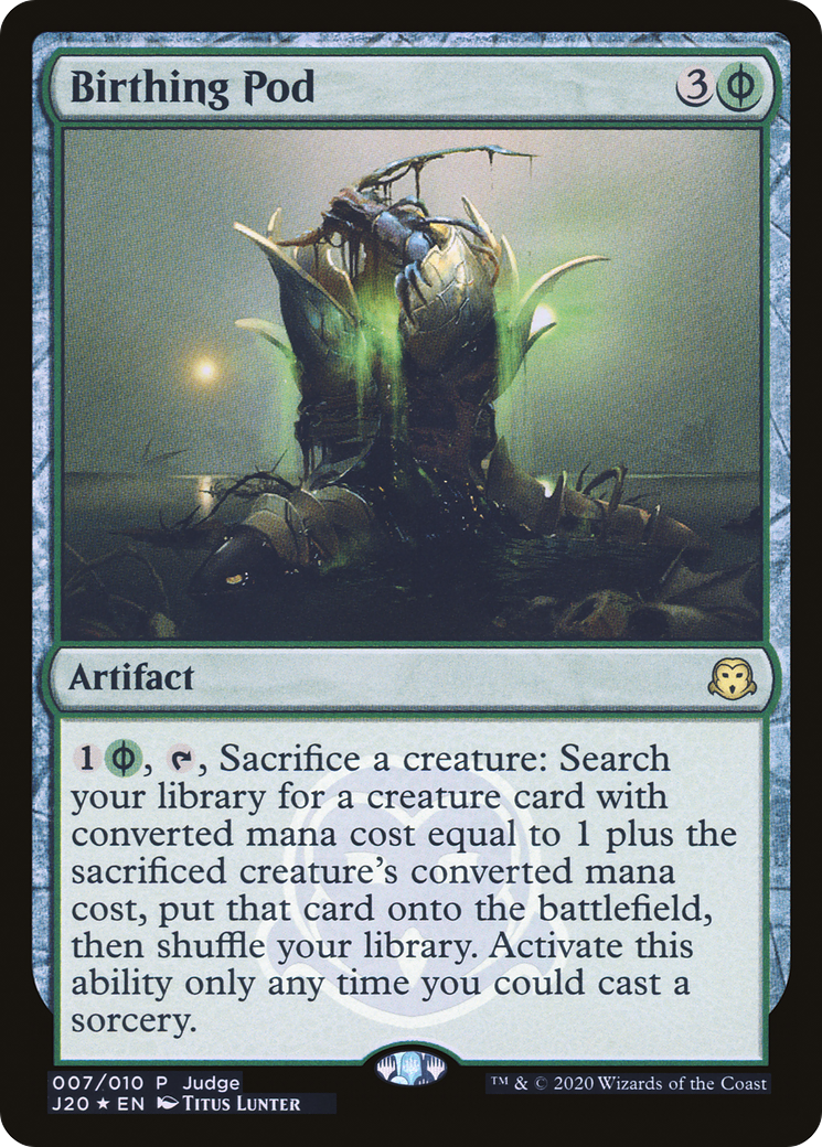 Birthing Pod (JDG-007) [Misc] Judge Gift Cards 2020 Foil MTG Single Wizards of the Coast