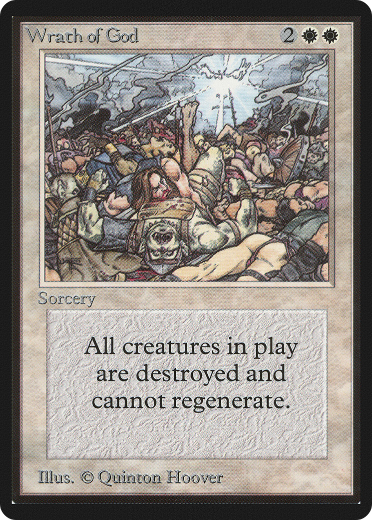 Wrath of God (LEB-) [Oldschool] Limited Edition Beta MTG Single Wizards of the Coast