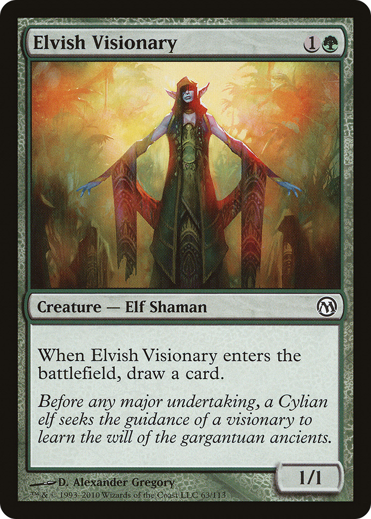 Elvish Visionary (DPA-063) [Misc] Duels of the Planeswalkers MTG Single Wizards of the Coast