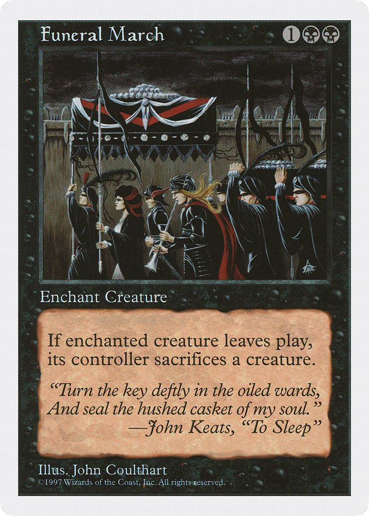 Funeral March (5ED-164) [Fifth Edition] MTG Single Wizards of the Coast
