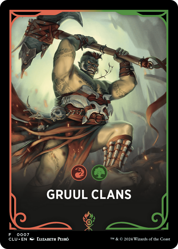 Gruul Clans (FCLU-007) [Tokens] Ravnica: Clue Edition Front Cards MTG Single Wizards of the Coast