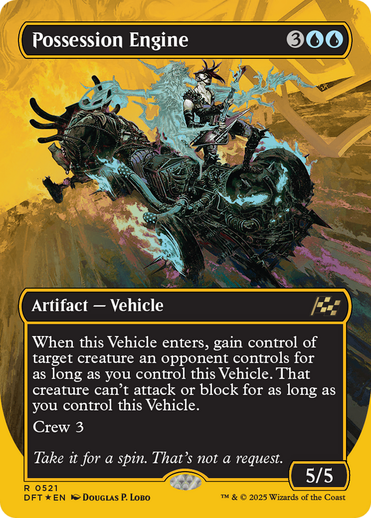 Possession Engine (First-Place Foil) (DFT-521) [Aetherdrift] (Borderless) Foil MTG Single Wizards of the Coast
