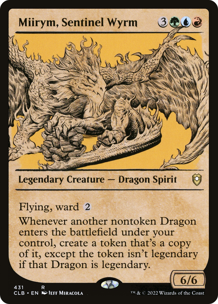 Miirym, Sentinel Wyrm (CLB-431) [Commander Legends: Battle for Baldur's Gate] (Showcase) MTG Single Wizards of the Coast