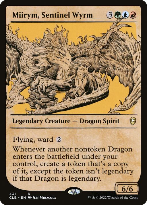 Miirym, Sentinel Wyrm (CLB-431) [Commander Legends: Battle for Baldur's Gate] (Showcase) MTG Single Wizards of the Coast