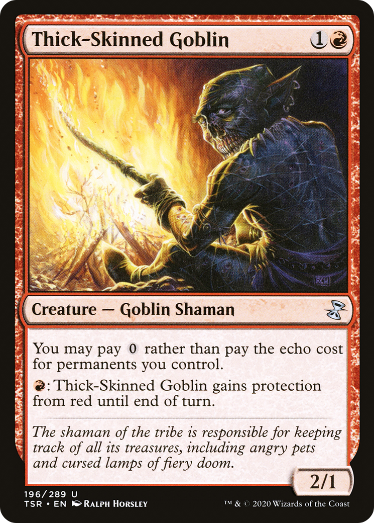 Thick-Skinned Goblin (TSR-196) [Time Spiral Remastered] Foil MTG Single Wizards of the Coast