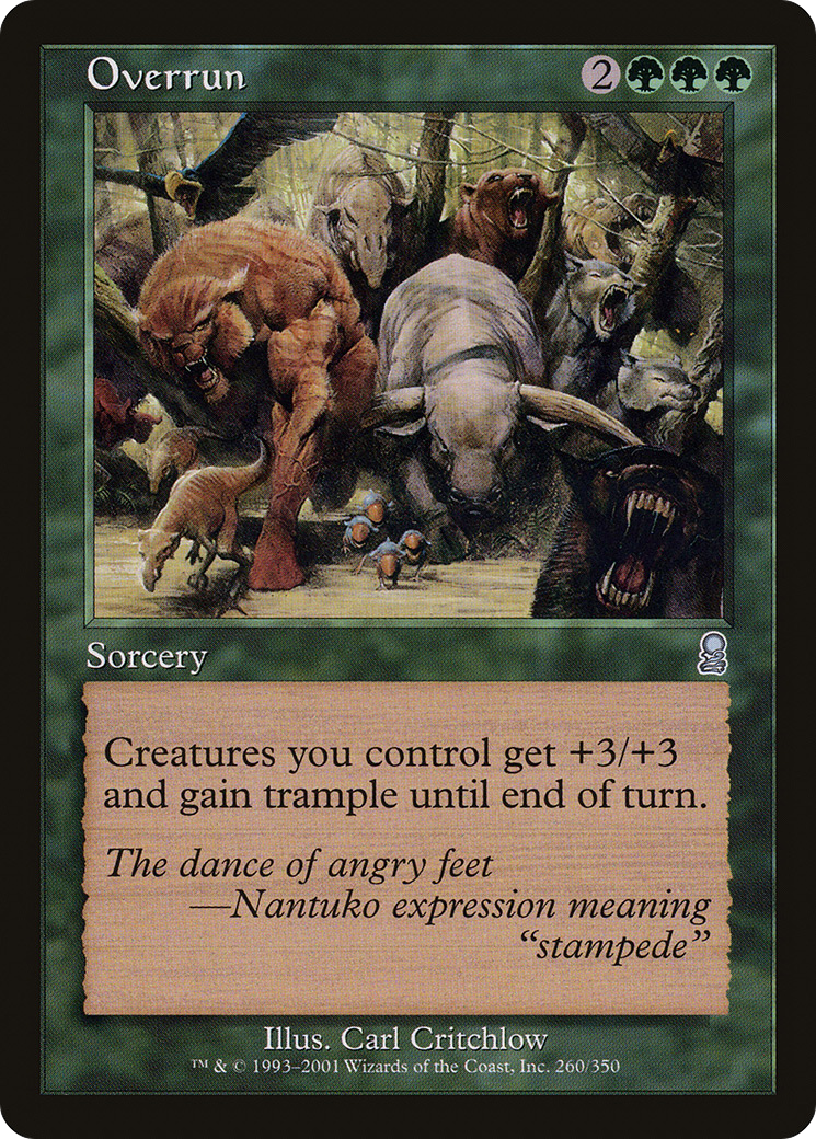 Overrun (ODY-260) [Odyssey] MTG Single Wizards of the Coast
