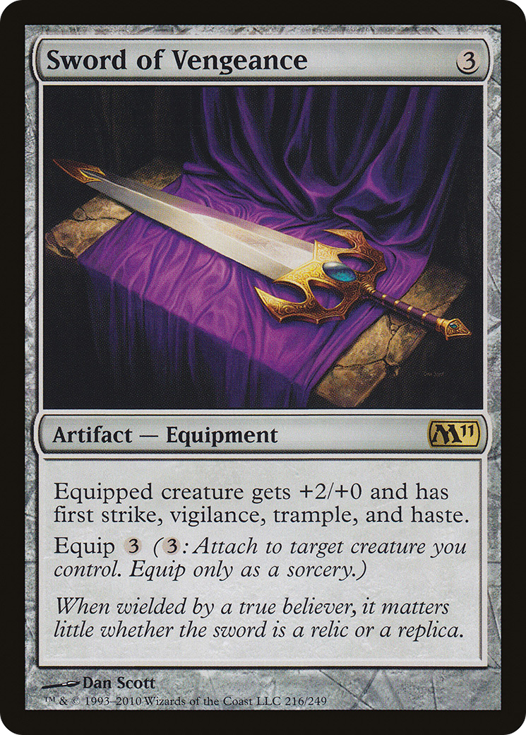 Sword of Vengeance (M11-216) [Magic 2011] Foil MTG Single Wizards of the Coast