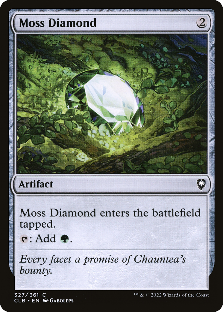 Moss Diamond (CLB-327) [Commander Legends: Battle for Baldur's Gate] MTG Single Wizards of the Coast