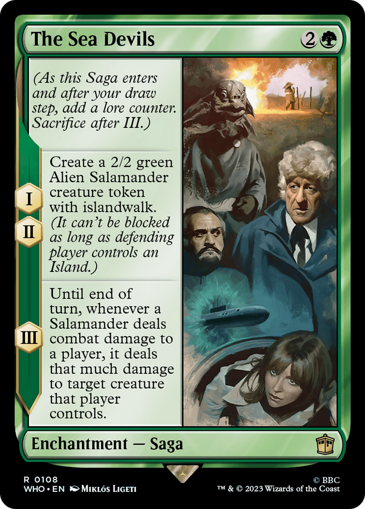 The Sea Devils (WHO-108) [Doctor Who] Foil MTG Single Wizards of the Coast
