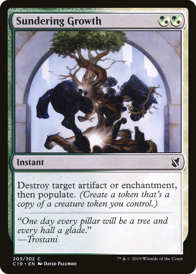 Sundering Growth (C19-203) [Commander 2019] MTG Single Wizards of the Coast