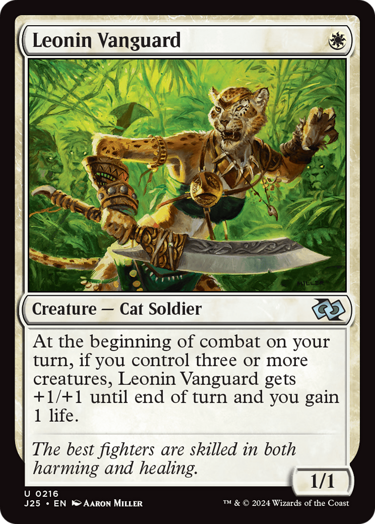 Leonin Vanguard (J25-216) [Foundations Jumpstart] MTG Single Wizards of the Coast