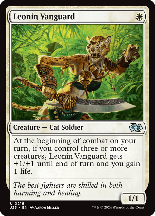 Leonin Vanguard (J25-216) [Foundations Jumpstart] MTG Single Wizards of the Coast