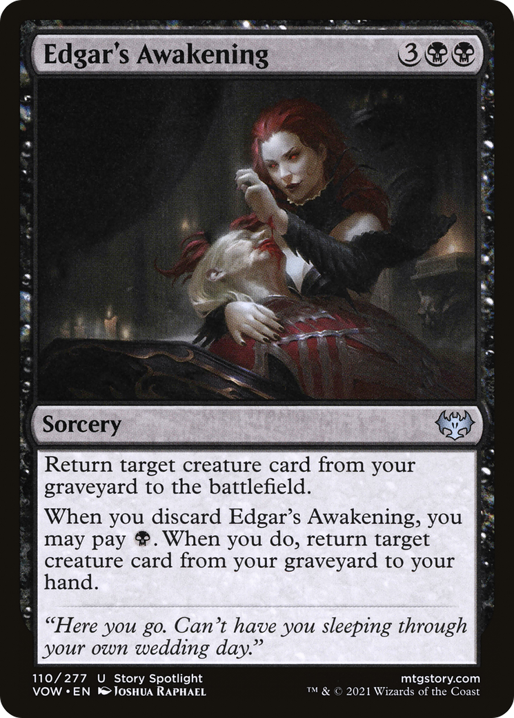 Edgar's Awakening (VOW-110) [Innistrad: Crimson Vow] Foil MTG Single Wizards of the Coast