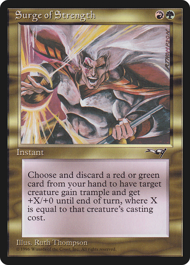 Surge of Strength (ALL-109) [Alliances] MTG Single Wizards of the Coast