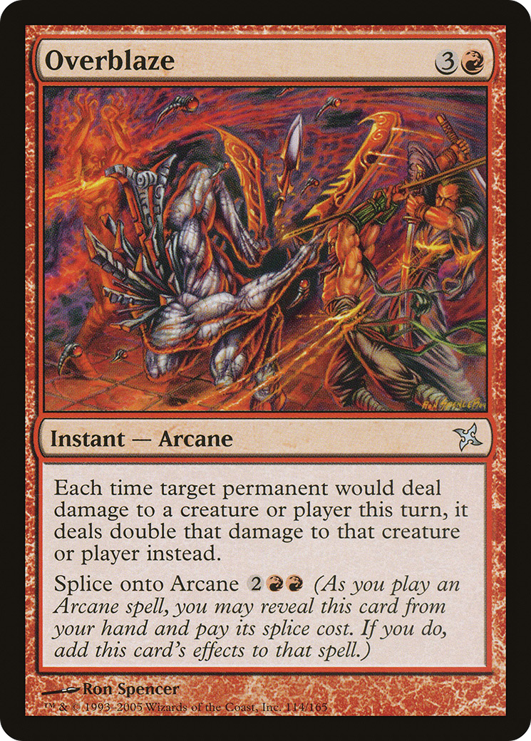 Overblaze (BOK-114) [Betrayers of Kamigawa] MTG Single Wizards of the Coast