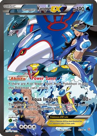 Team Aqua's Kyogre EX (6/34) Holofoil [XY: Double Crisis] Pokemon Single Pokémon