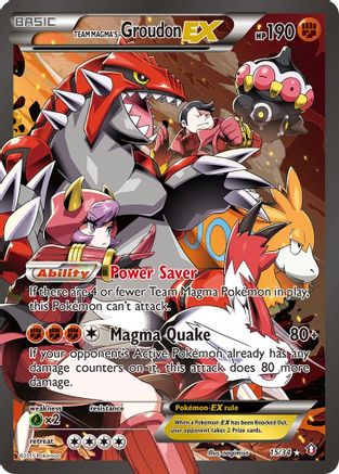 Team Magma's Groudon EX (15/34) Holofoil [XY: Double Crisis] Pokemon Single Pokémon